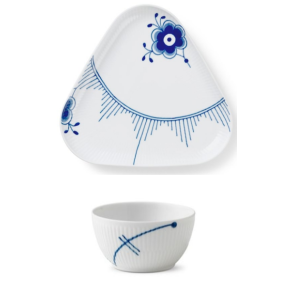 Royal Copenhagen Fad og 3 Sk�le